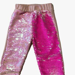 Boutique Girl Pants Reversible 2 Tone Pink Sequin  Size 3